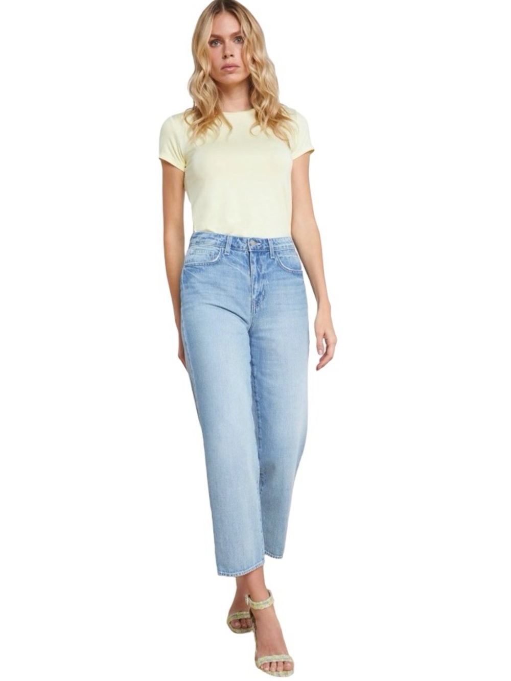 L'Agence June Stovepipe Crop Jeans